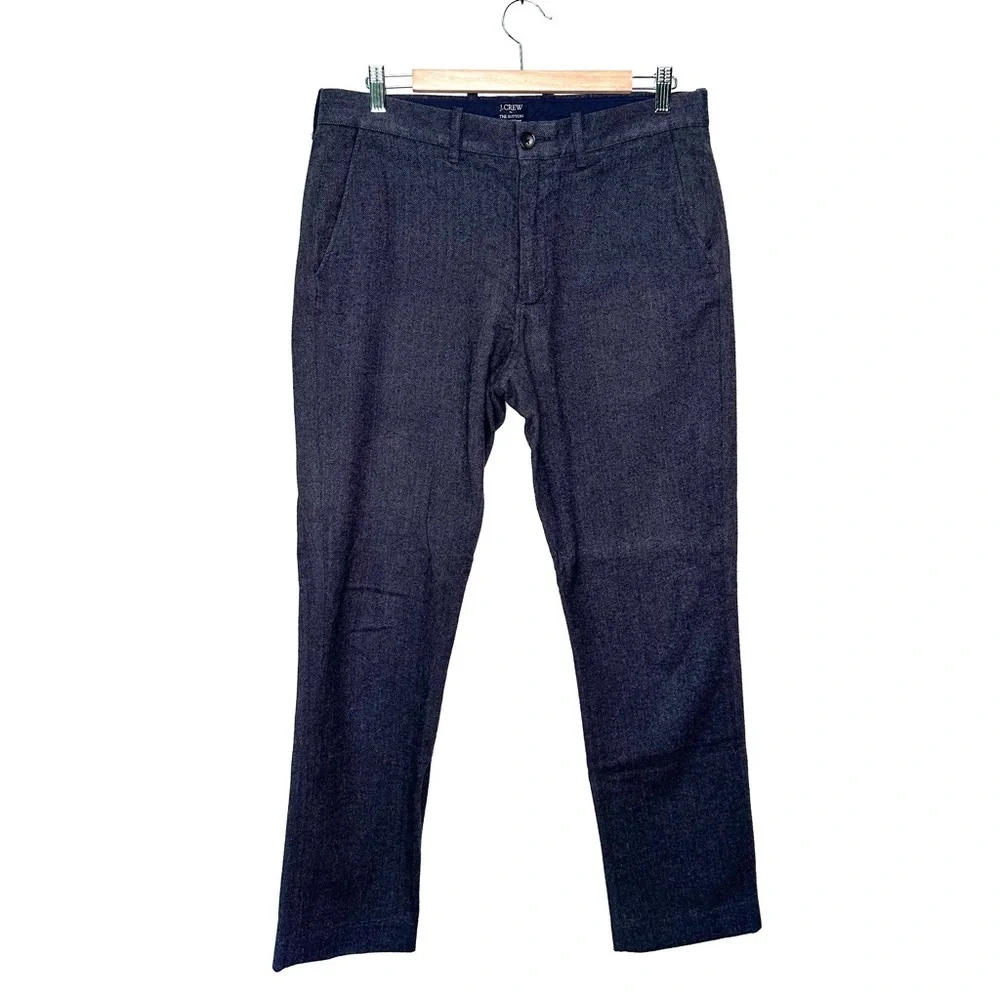 J. Crew Men’s Gray Herringbone Sutton Pants Size 32